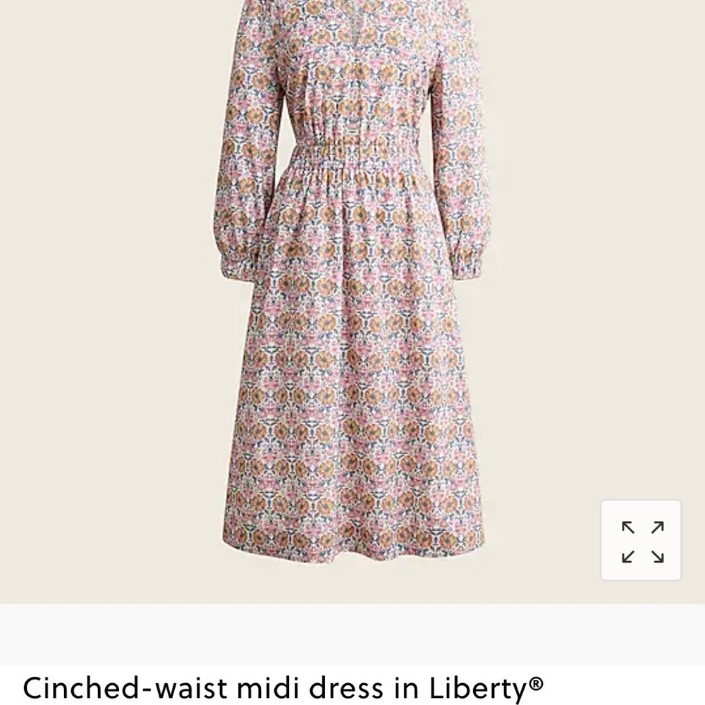 J. Crew x Liberty Honeysuckle Floral Print dress size Large BNWT